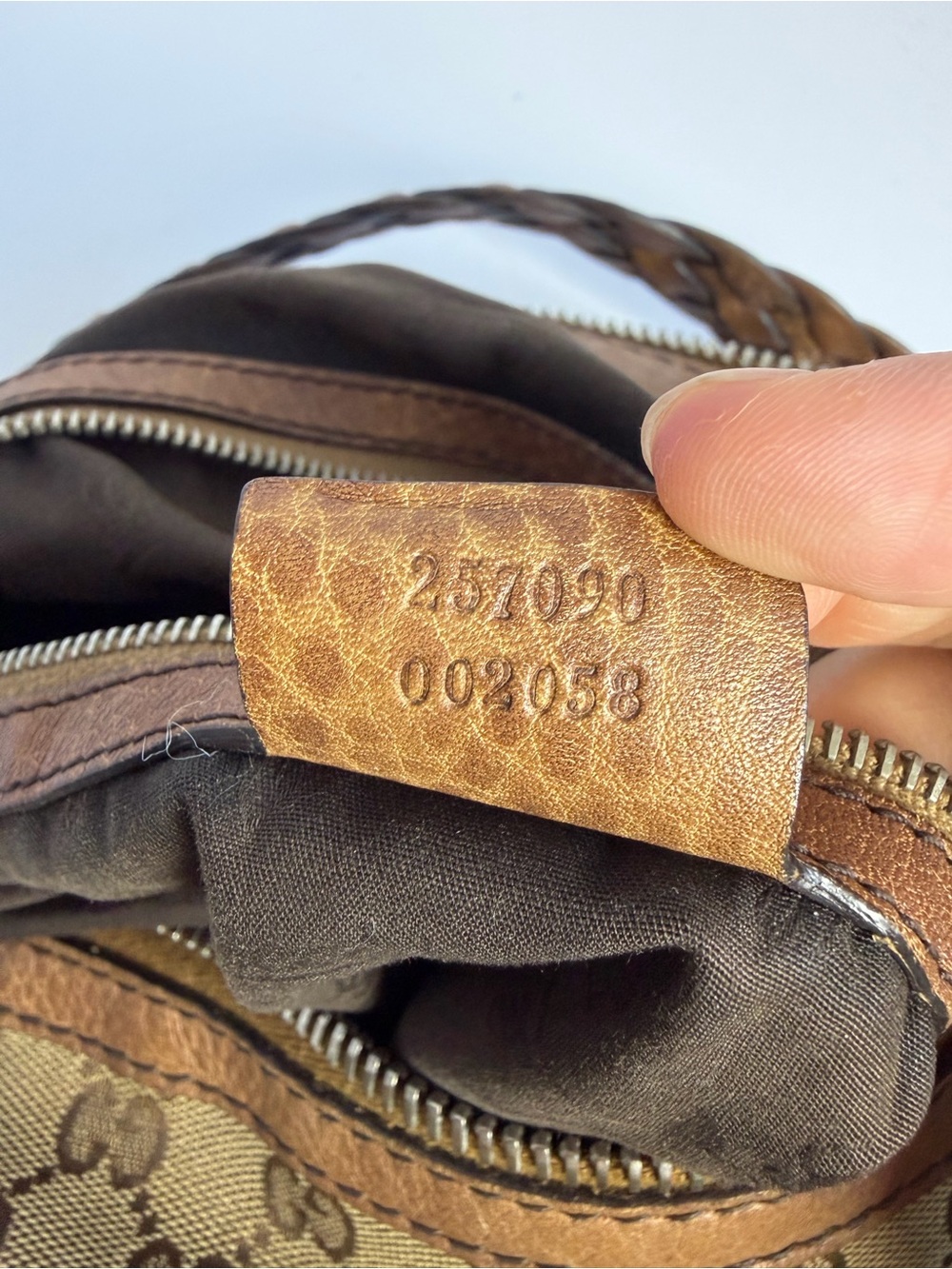 Gucci GG Monogram Canvas Hobo Shoulder Bag - Picture 13 of 16